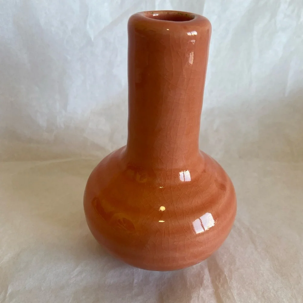 (2) Crate&Barrel ceramic bud vase